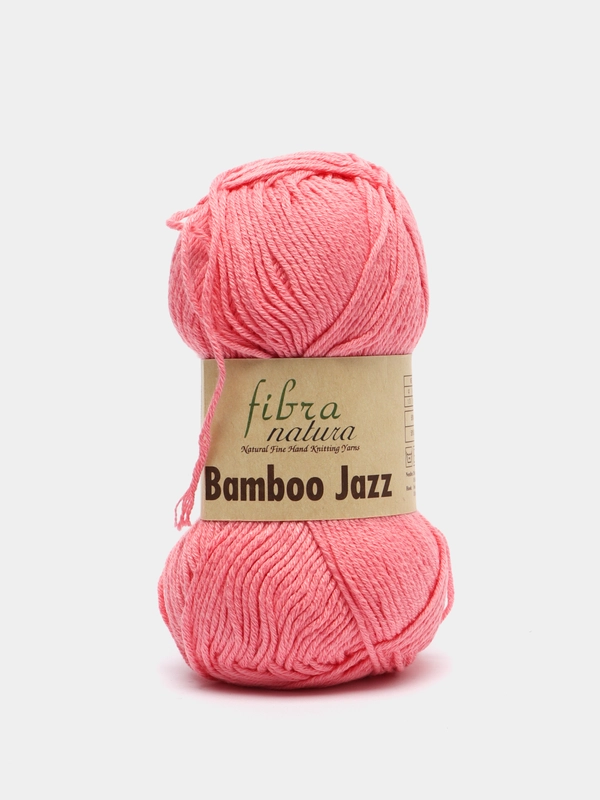 Пряжа "Bamboo Jazz", хлопок, бамбук, 132 м, 50 г, 203 розовый