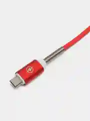 Красный кабель зарядный Micro-USB, Type-C, Lightning, 1 м