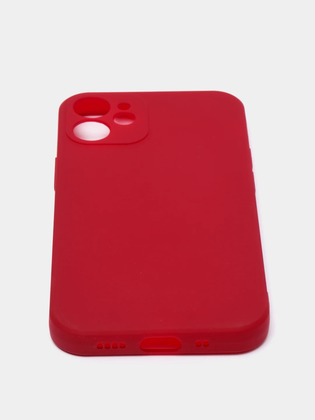 Багровый чехол Silicone Case для iPhone 12, 12 Pro, Max, 12 mini, 13, 13 Pro, Max с защитой камеры