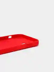 Красный силиконовый чехол с шёлковым покрытием для iPhone 13 Mini, 13 Pro Max