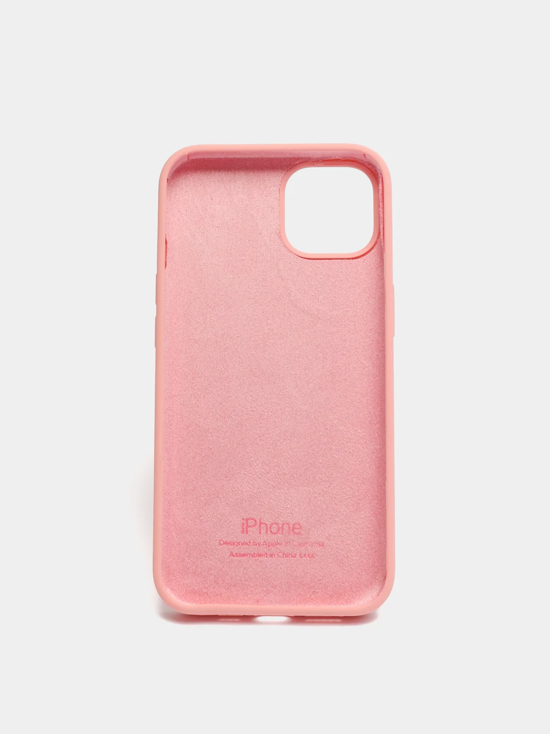 Розовый чехол силиконовый для iPhone 13, 13 Pro, 13 Pro Max, с закрытым низом