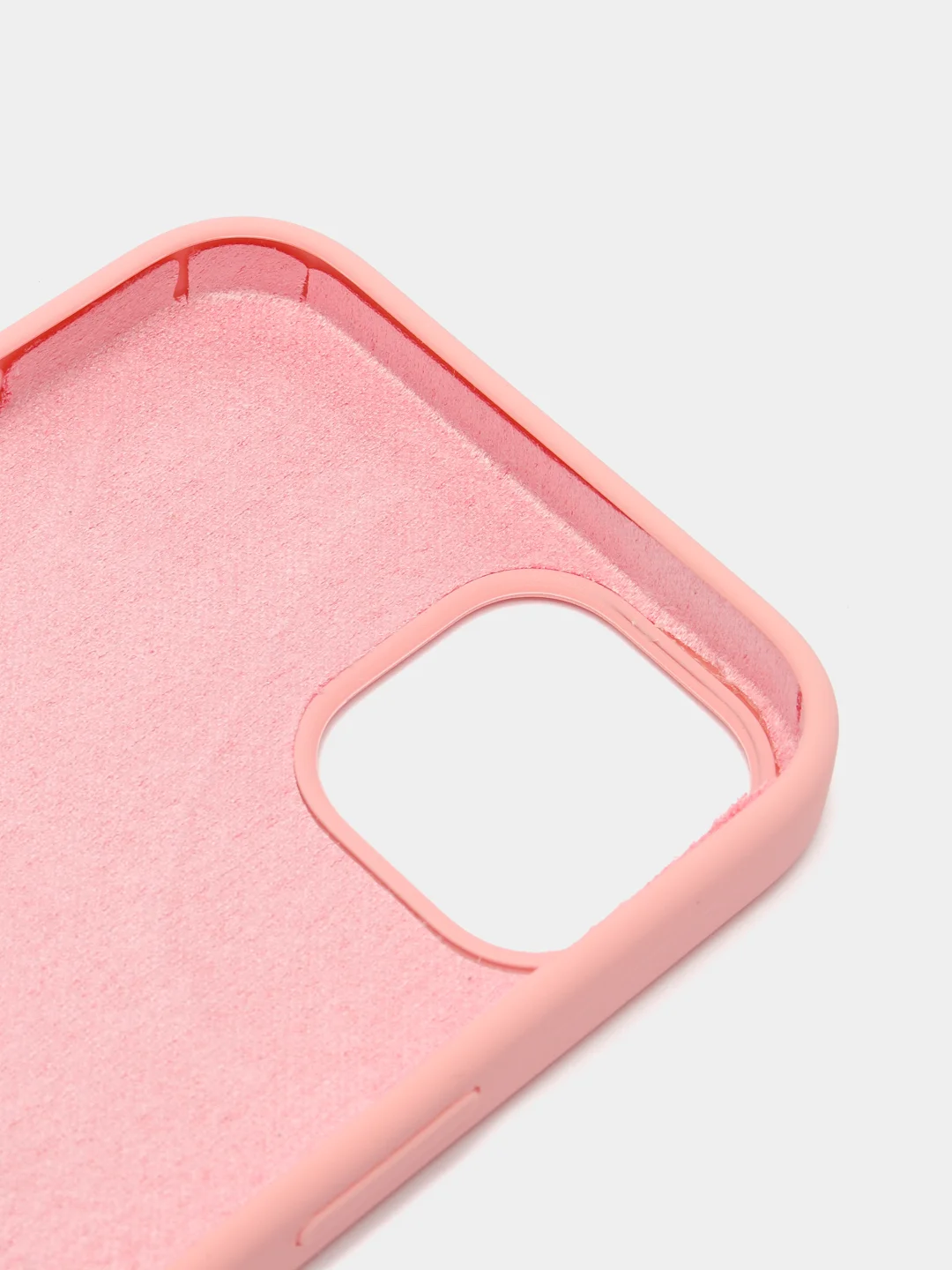 Розовый чехол силиконовый для iPhone 13, 13 Pro, 13 Pro Max, с закрытым низом