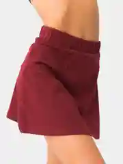 Бордовый юбка шорты