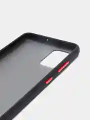 Черный матовый силиконовый чехол Samsung A71