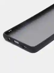Черный матовый силиконовый чехол Samsung A71