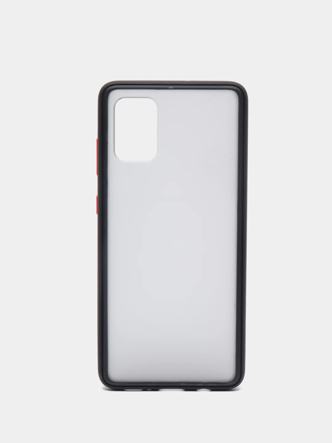 Черный матовый силиконовый чехол Samsung A71