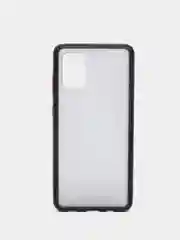 Черный матовый силиконовый чехол Samsung A71