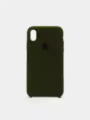 Тёмно-зелёный чехол Silicone Case ( Чехол силиконовый ) для iPhone XR
