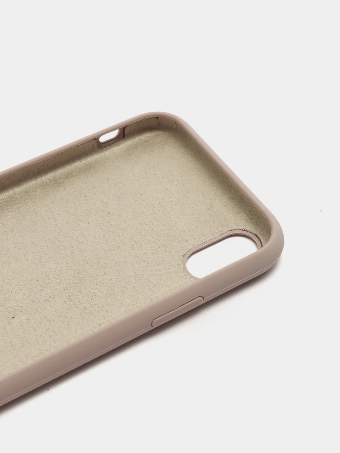 Светло-бежевый чехол Silicone Case ( Чехол силиконовый ) для iPhone XR
