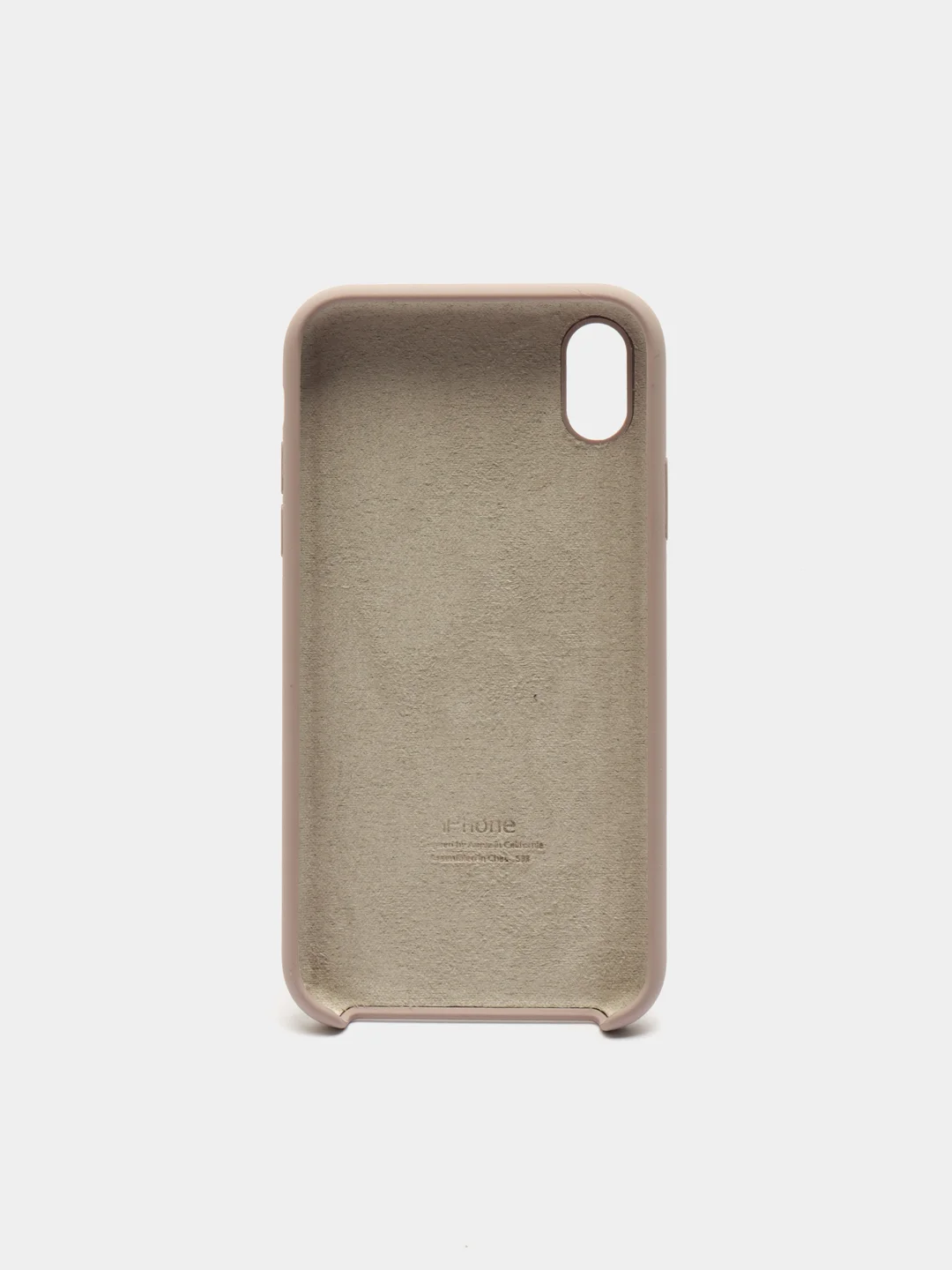 Светло-бежевый чехол Silicone Case ( Чехол силиконовый ) для iPhone XR