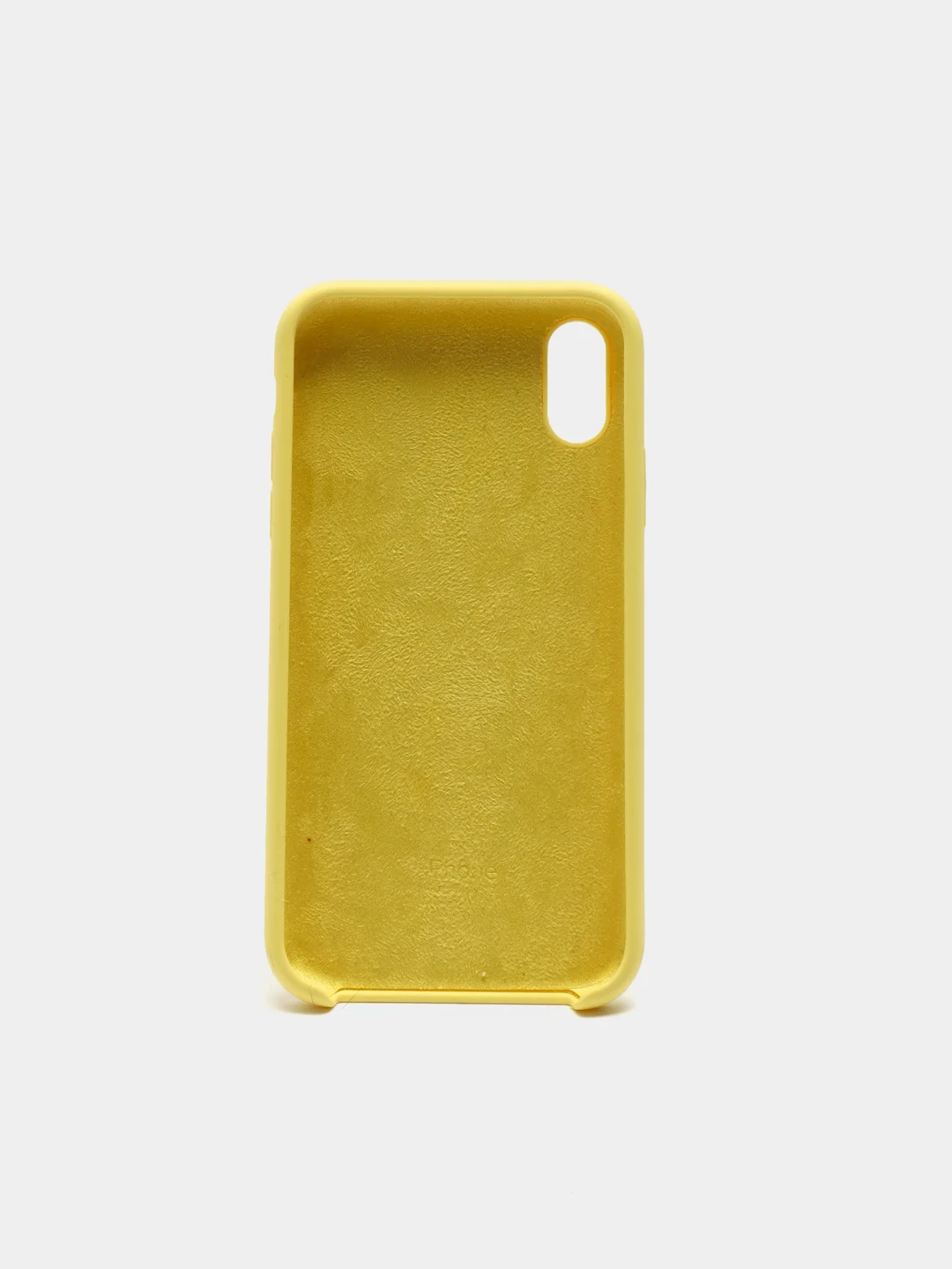 Светло-жёлтый чехол Silicone Case ( Чехол силиконовый ) для iPhone XR