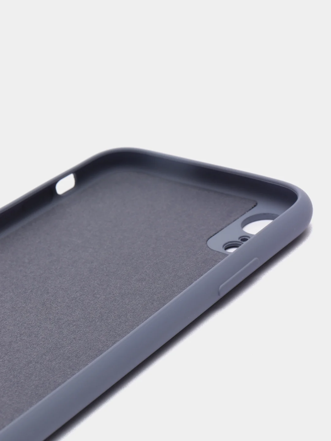 Фиолетовый силиконовый чехол с шёлковым покрытием для Apple iPhone X, XR, XS MAX, 11 Pro, 11 Pro Max