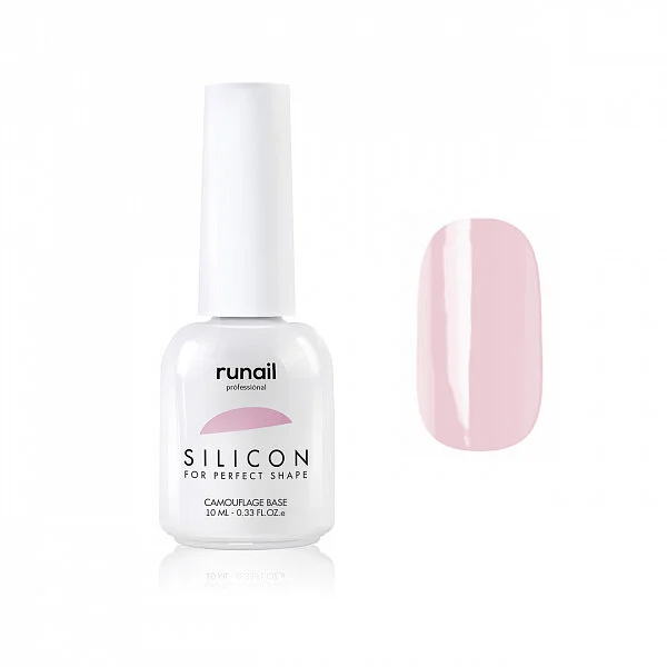 Кораллово-розовый силиконовая камуфлирующая база для гель-лака Runail Professional