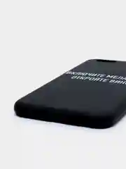 Фиолетовый силиконовый чехол с надписями для iPhone X/Xs, Xr, 11, 12/12Pro, 13/13Pro, 14/14Pro