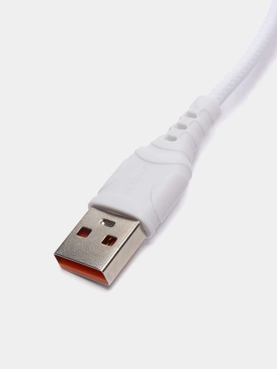 Белый кабель micro USB, 2.4A, 1 м, Denmen D01V, черный / Lightning USB, 2.4A, 1 м, Denmen D06L