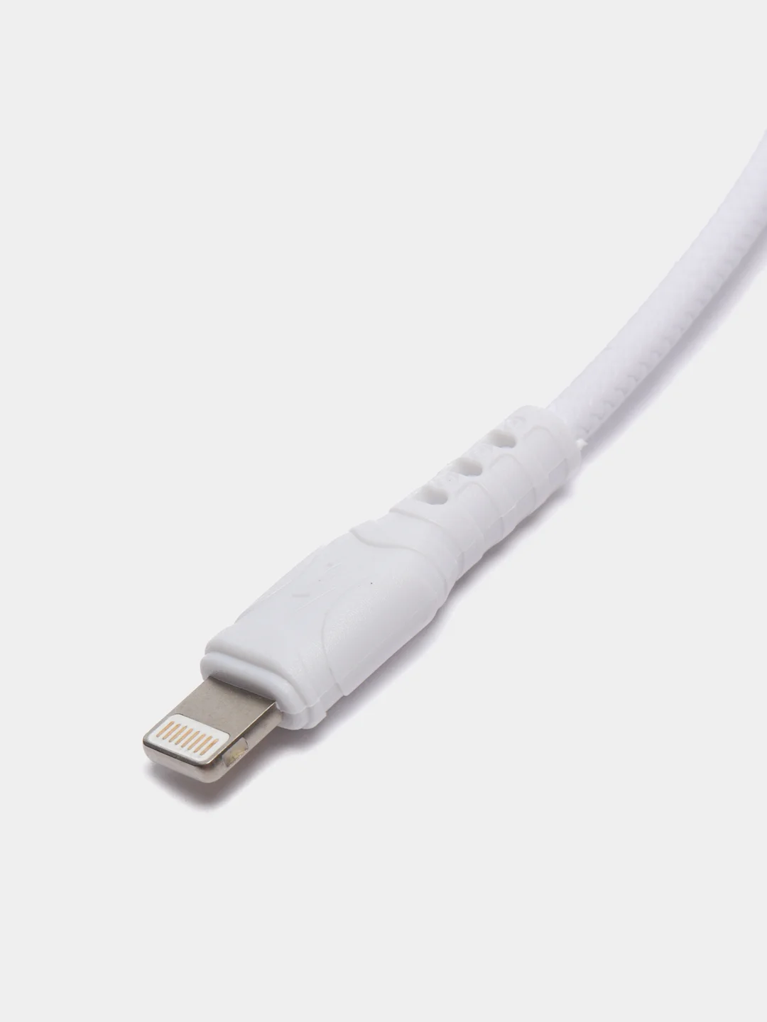 Белый кабель micro USB, 2.4A, 1 м, Denmen D01V, черный / Lightning USB, 2.4A, 1 м, Denmen D06L