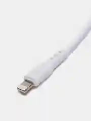 Белый кабель micro USB, 2.4A, 1 м, Denmen D01V, черный / Lightning USB, 2.4A, 1 м, Denmen D06L