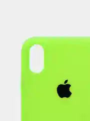 Лайм чехол Silicone Case для iPhone XR, с открытым низом