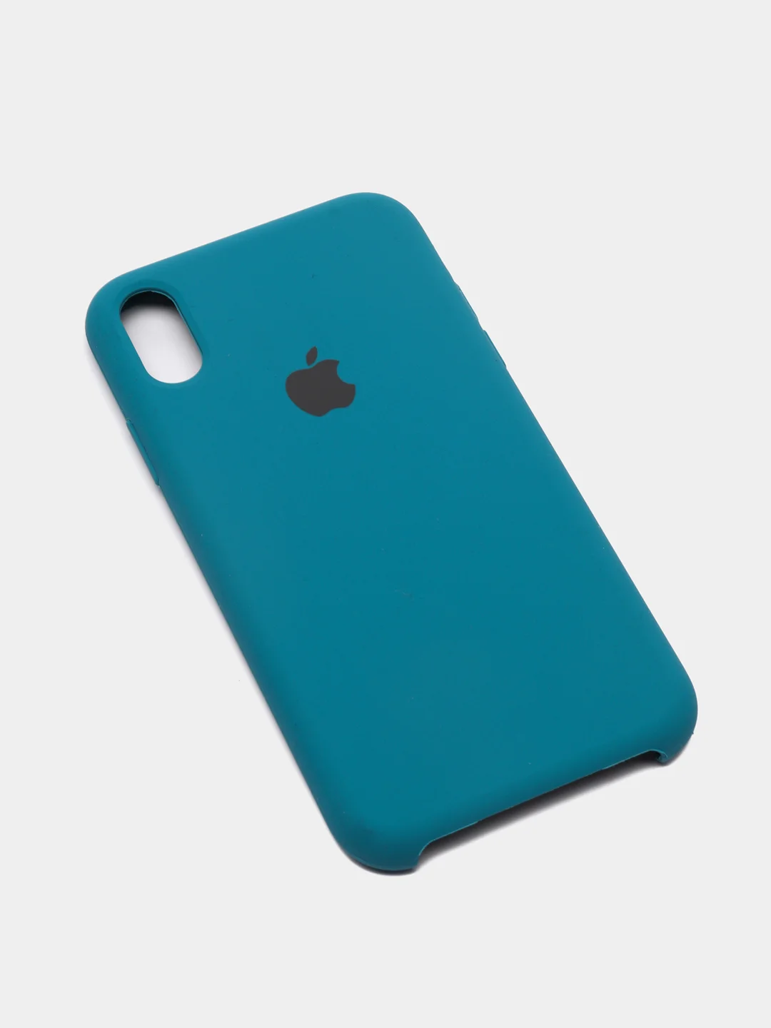Оливковый чехол Silicone Case для iPhone XR, с открытым низом