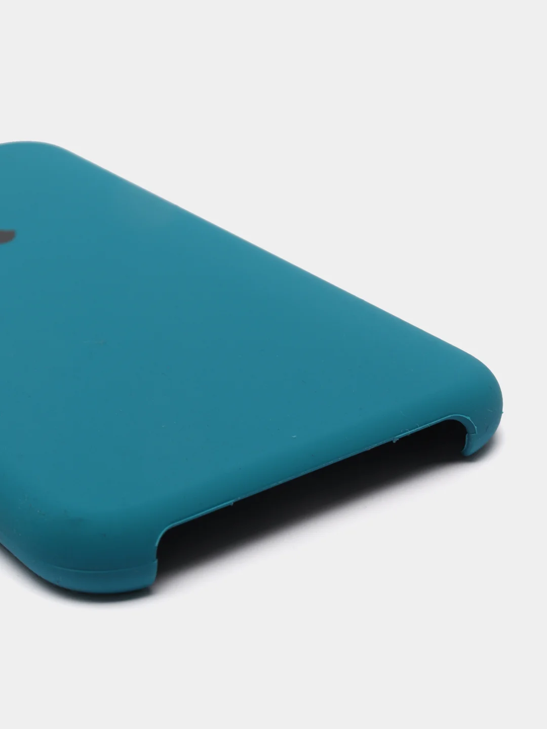 Оливковый чехол Silicone Case для iPhone XR, с открытым низом