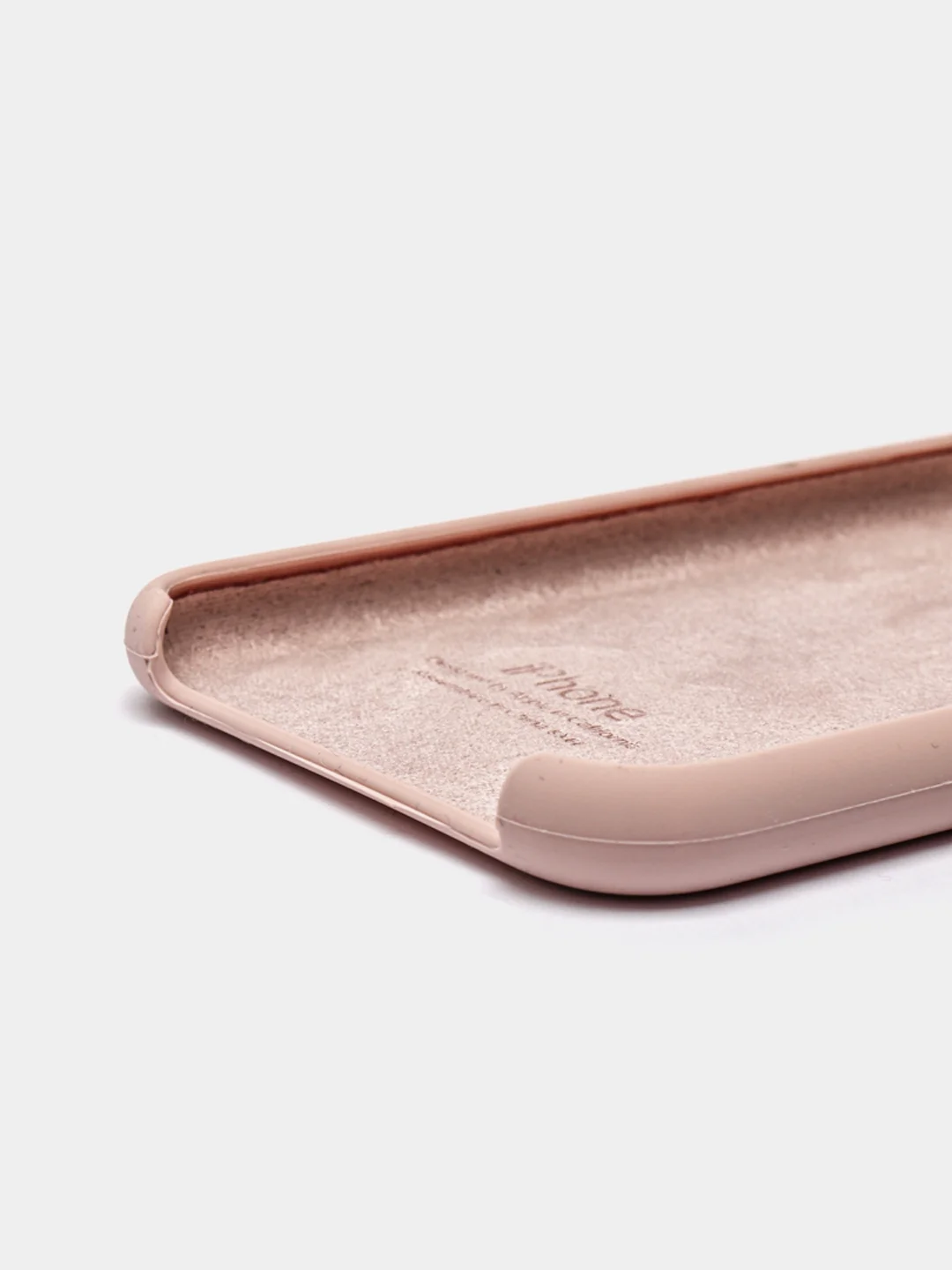 Серый меланж чехол Silicone Case для iPhone XR, с открытым низом
