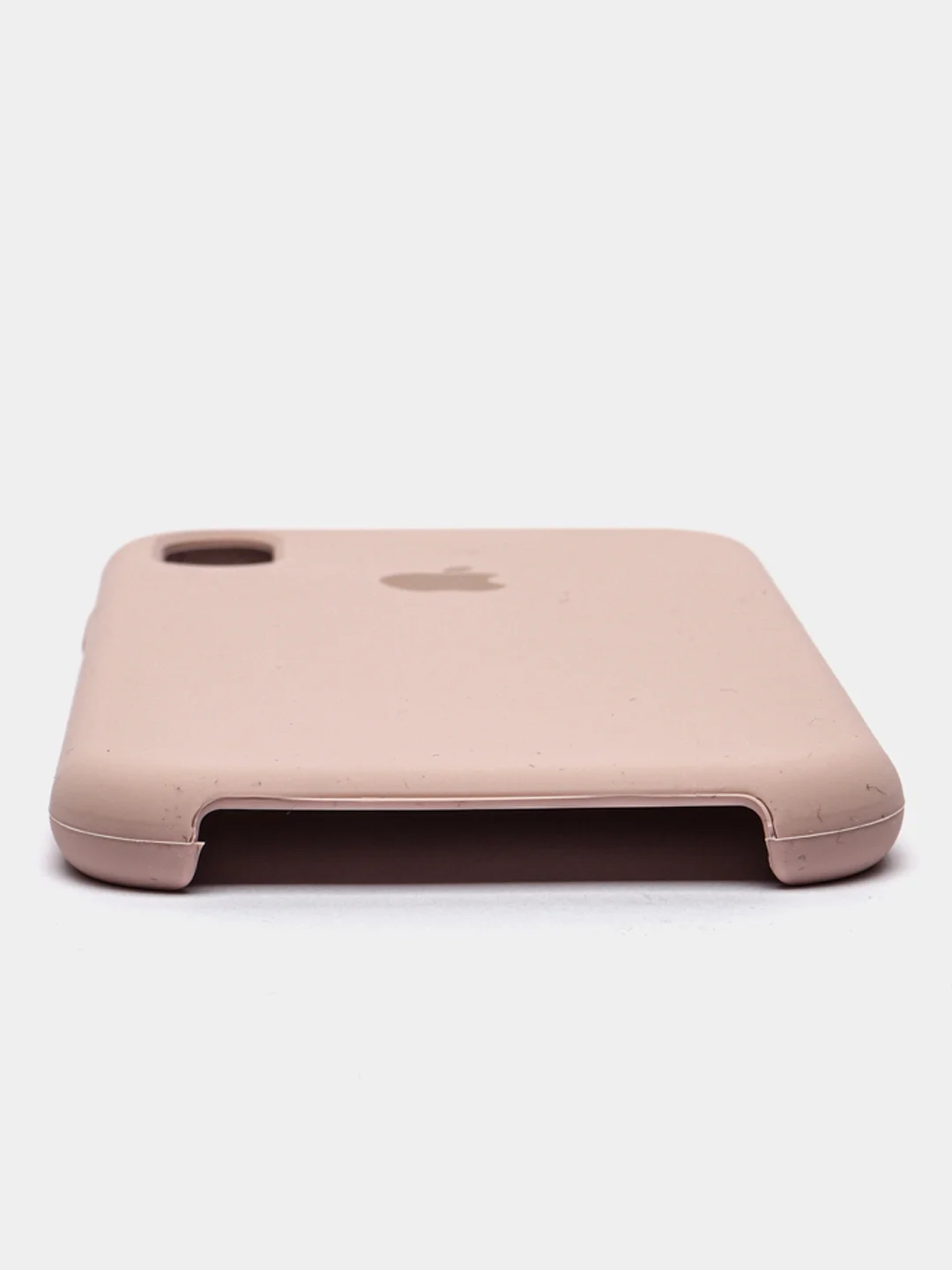 Серый меланж чехол Silicone Case для iPhone XR, с открытым низом