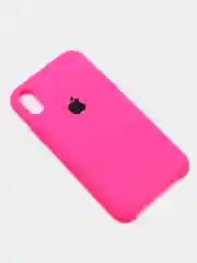 Фуксия чехол Silicone Case для iPhone XR, с открытым низом