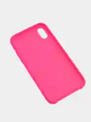 Фуксия чехол Silicone Case для iPhone XR, с открытым низом