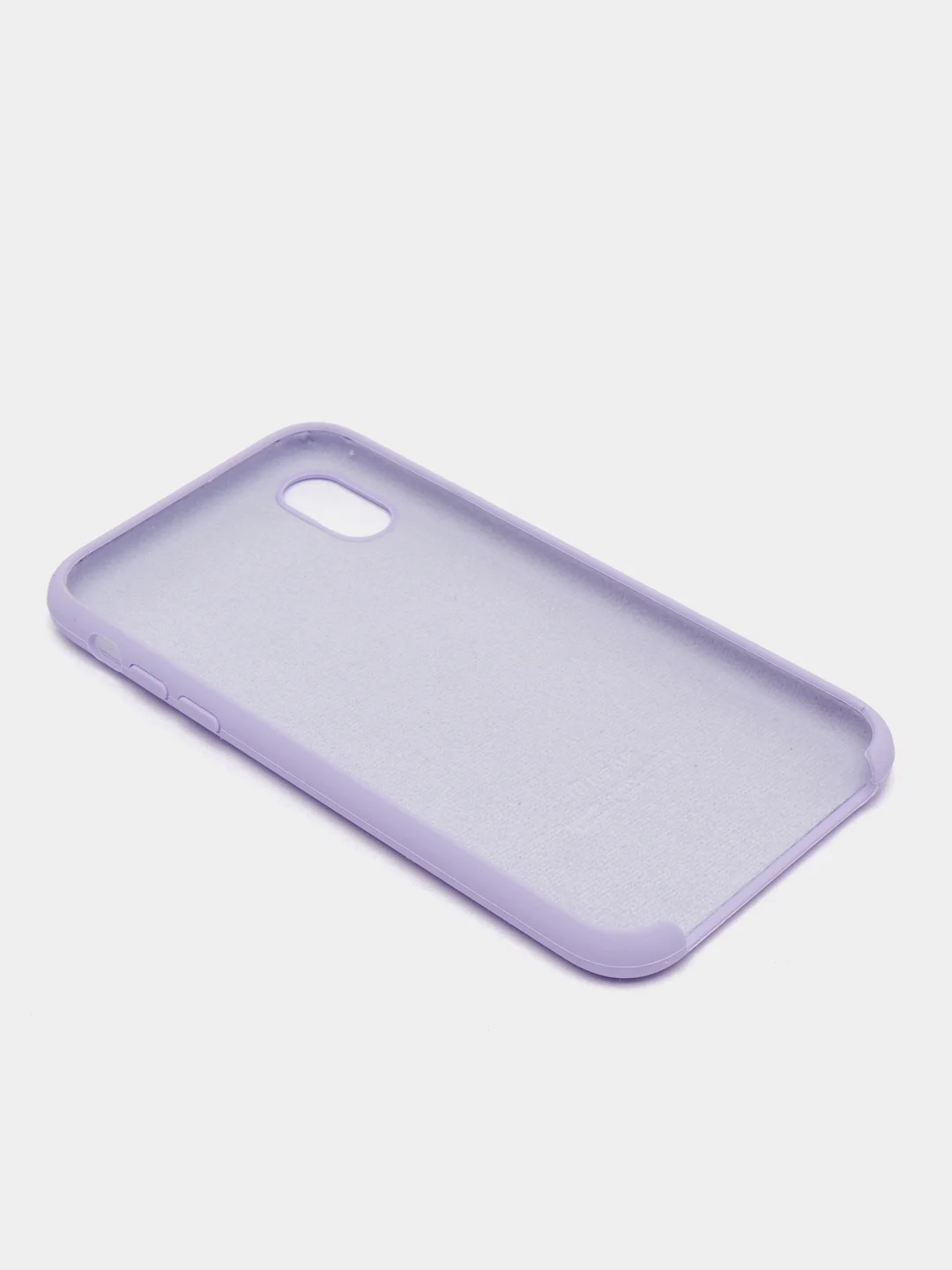Аметистовый чехол Silicone Case для iPhone XR, с открытым низом