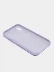 Аметистовый чехол Silicone Case для iPhone XR, с открытым низом