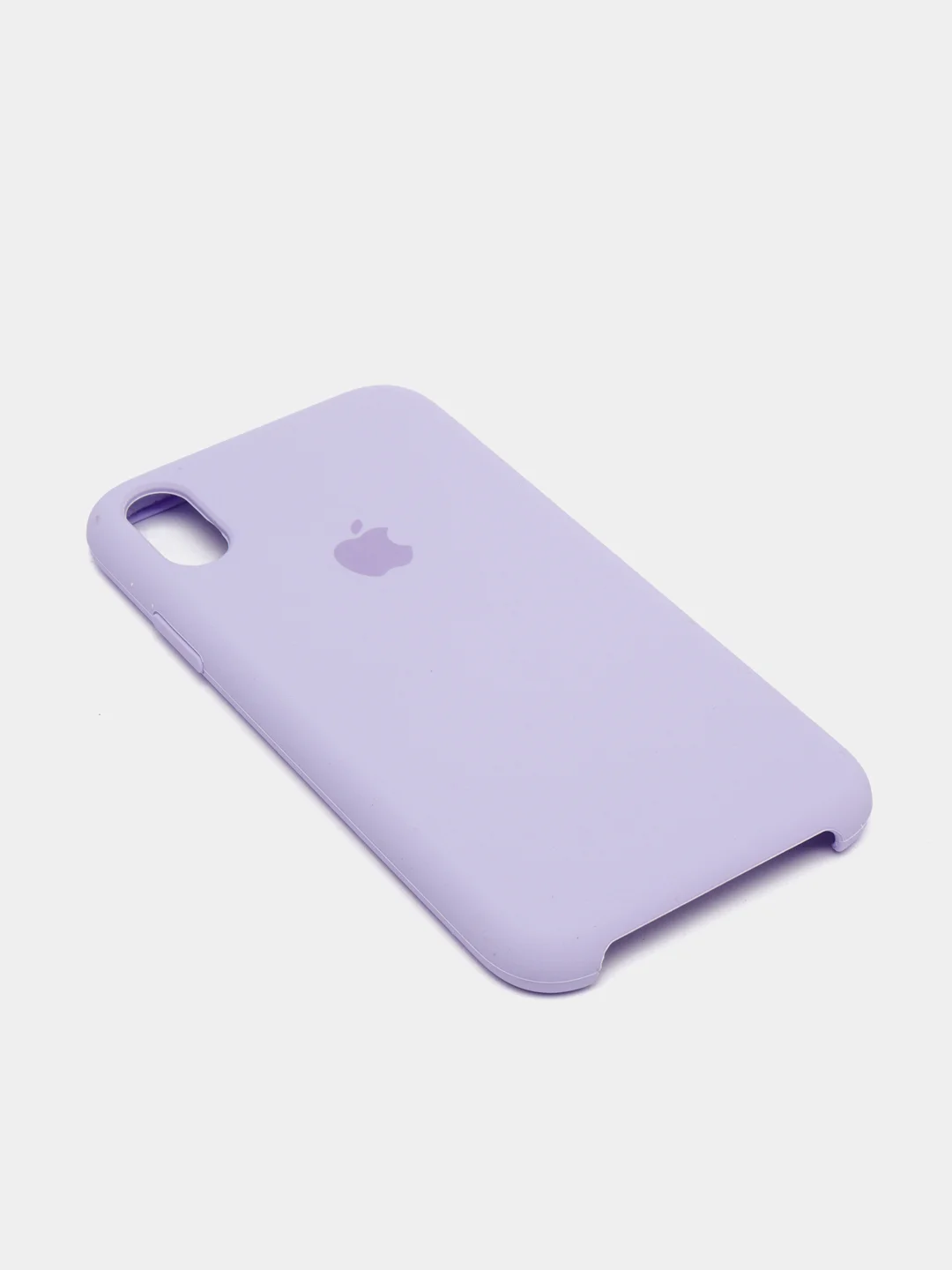Аметистовый чехол Silicone Case для iPhone XR, с открытым низом