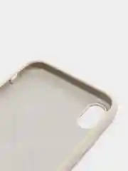 Бежевый чехол Silicone Case для iPhone XR, с открытым низом
