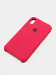 Вишнёвый чехол Silicone Case для iPhone XR, с открытым низом