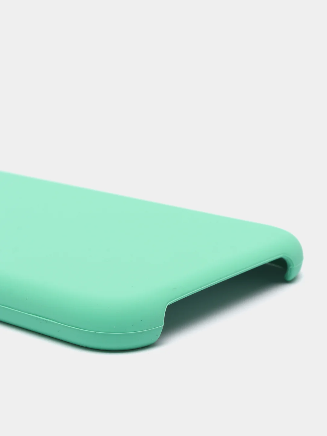 Мятный чехол Silicone Case для iPhone XR, с открытым низом