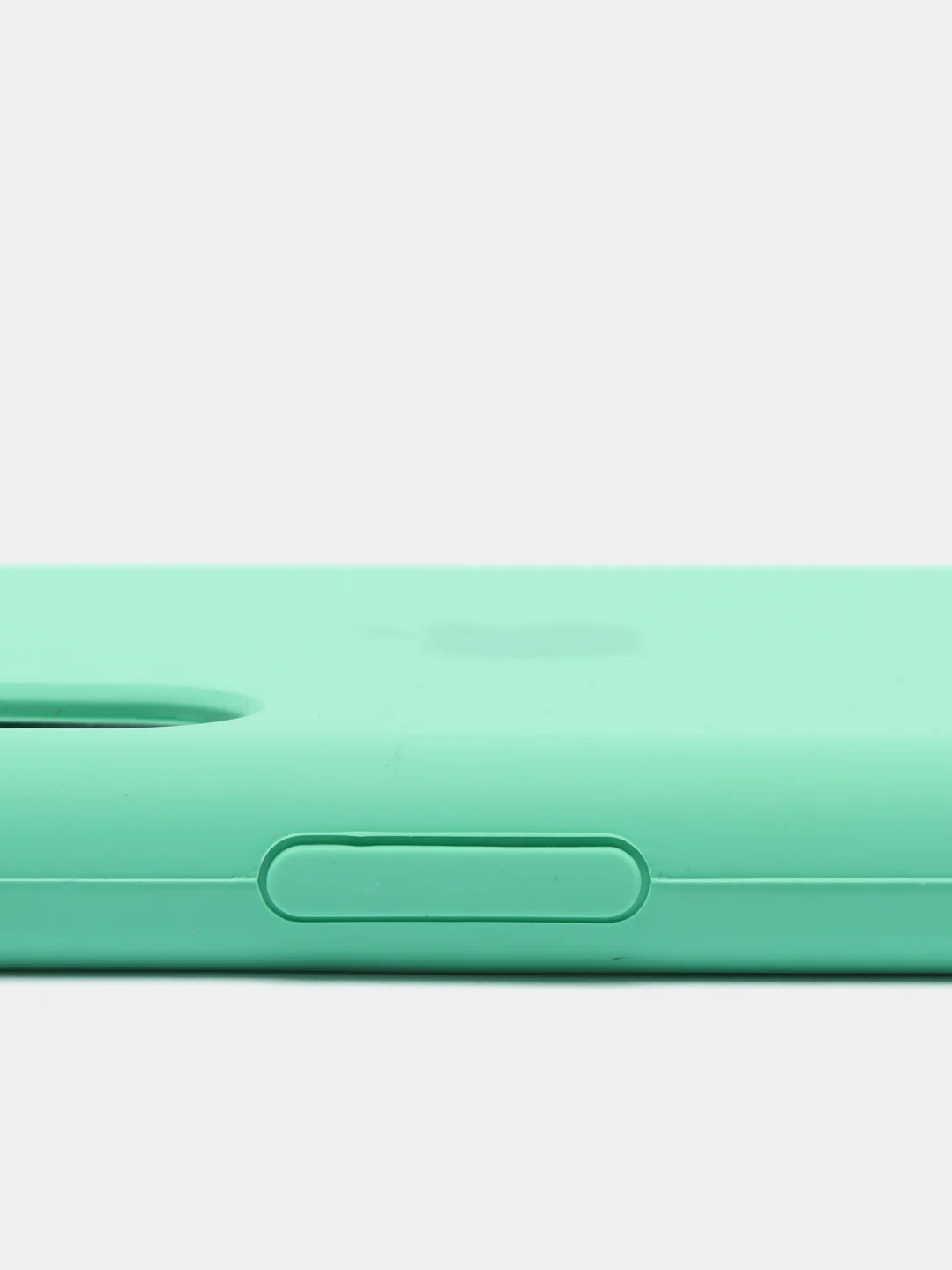 Мятный чехол Silicone Case для iPhone XR, с открытым низом