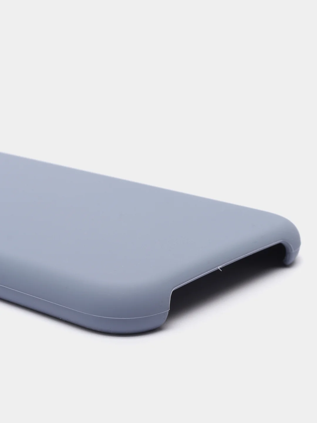 Светло-синий чехол Silicone Case для iPhone XR, с открытым низом