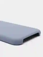 Светло-синий чехол Silicone Case для iPhone XR, с открытым низом