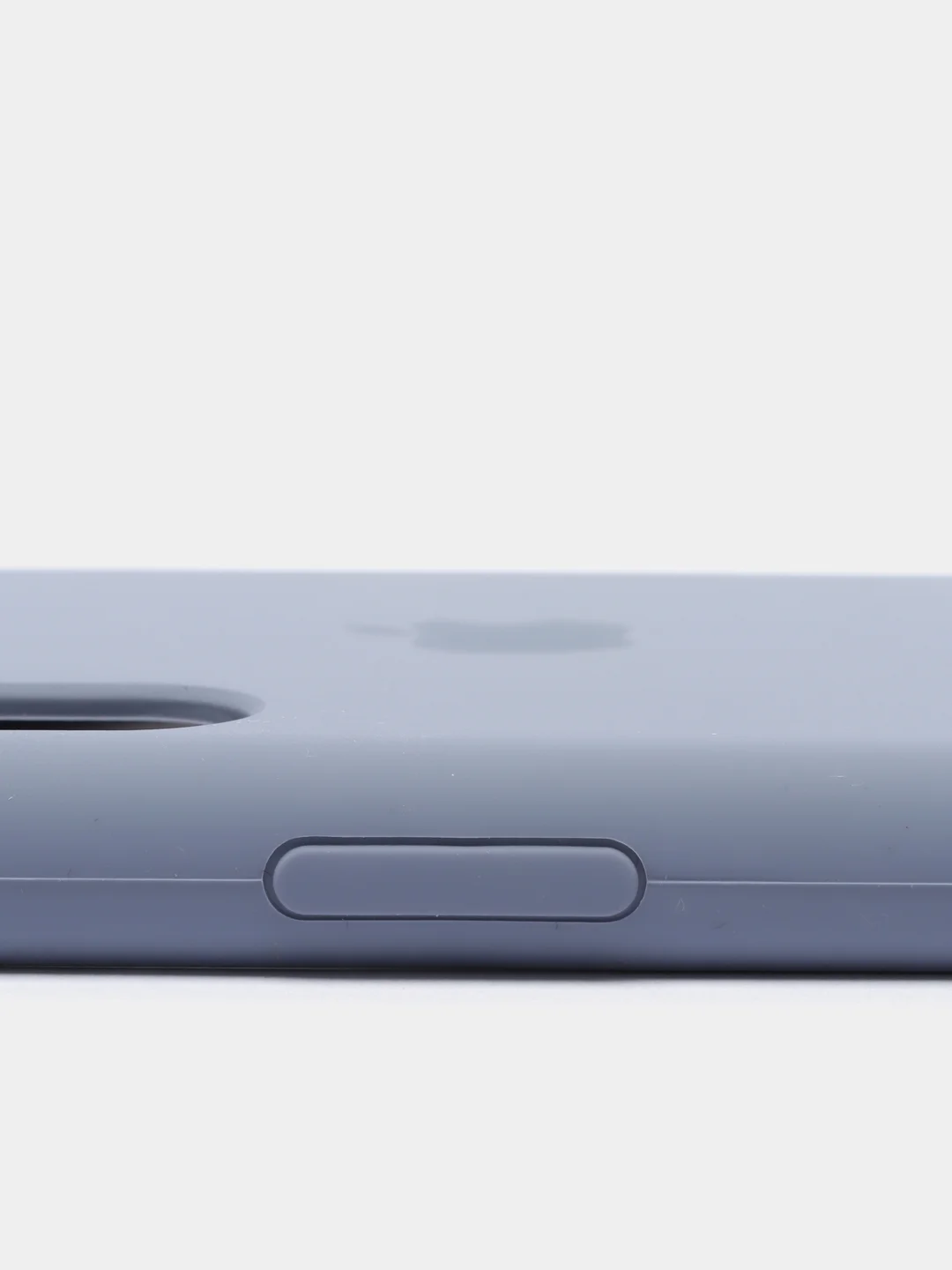 Светло-синий чехол Silicone Case для iPhone XR, с открытым низом