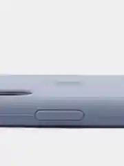 Светло-синий чехол Silicone Case для iPhone XR, с открытым низом