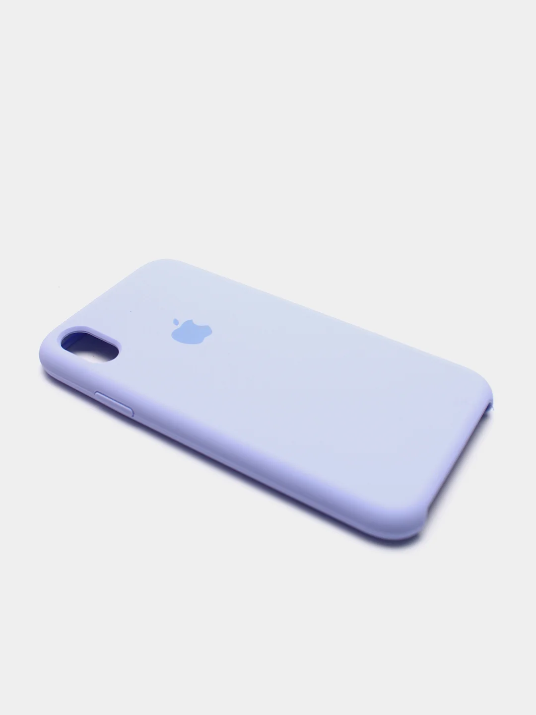 Лавандовый чехол Silicone Case для iPhone XR, с открытым низом