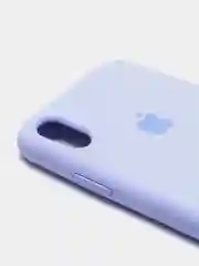 Лавандовый чехол Silicone Case для iPhone XR, с открытым низом