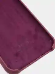 Багровый чехол Silicone Case для iPhone XR, с открытым низом