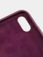 Багровый чехол Silicone Case для iPhone XR, с открытым низом