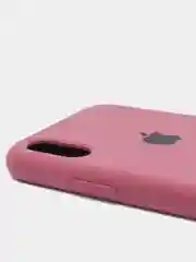 Багровый чехол Silicone Case для iPhone XR, с открытым низом