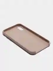 Розовый чехол Silicone Case для iPhone XR, с открытым низом