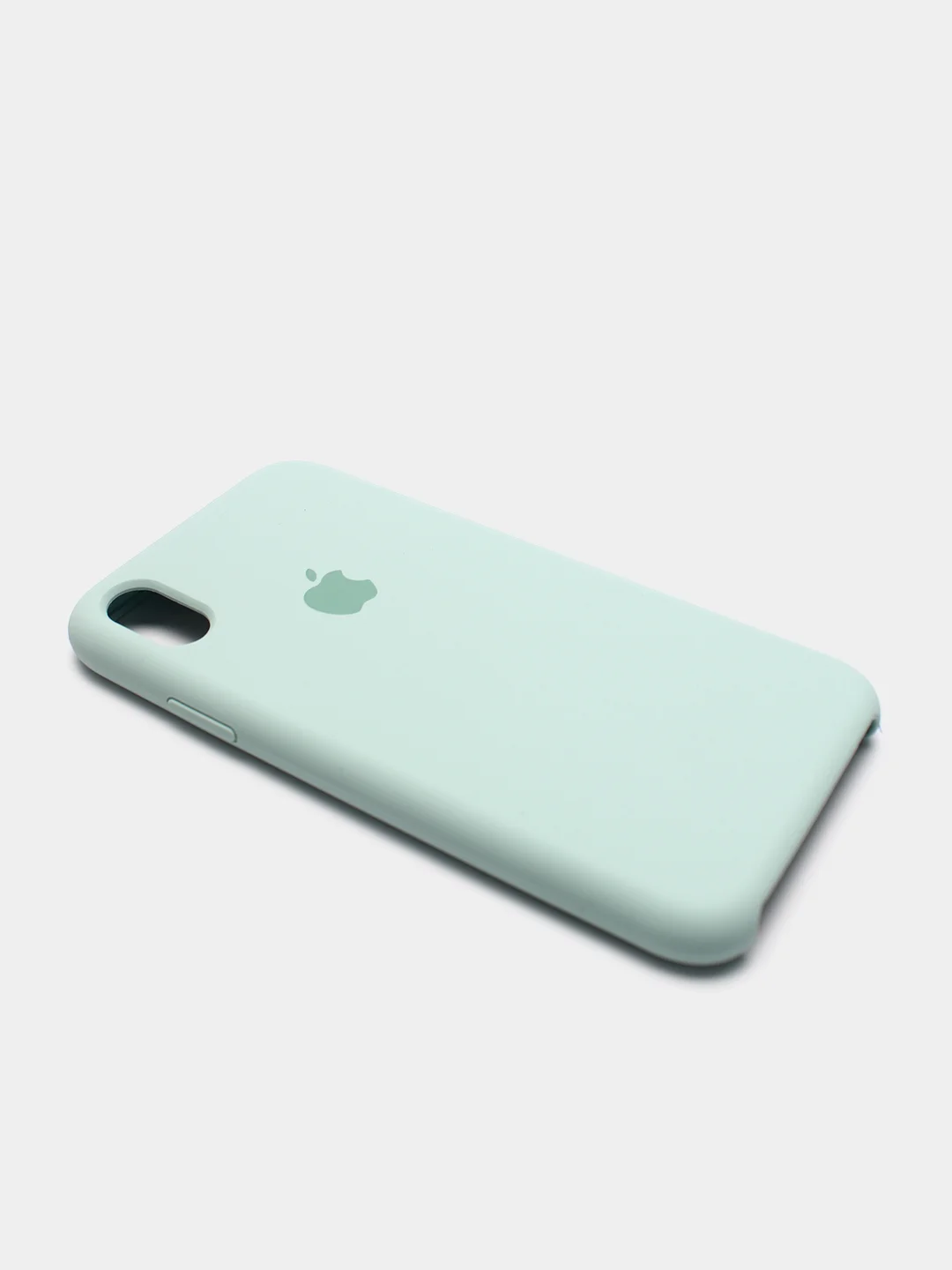 Бирюзовый чехол Silicone Case для iPhone XR, с открытым низом