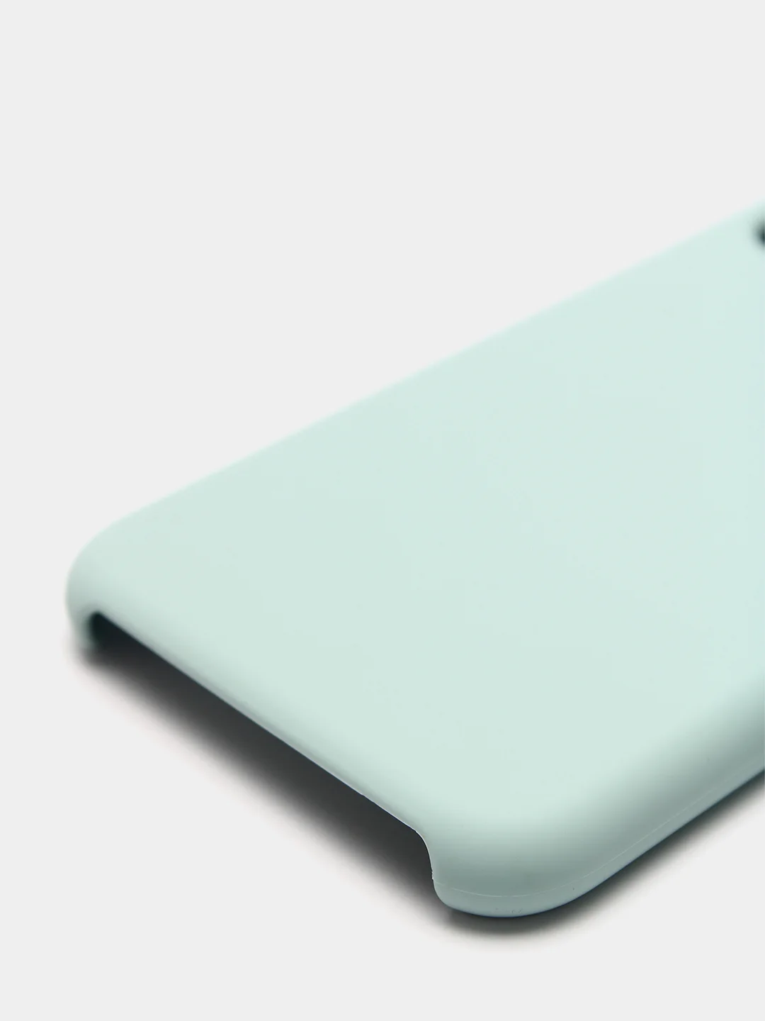 Бирюзовый чехол Silicone Case для iPhone XR, с открытым низом