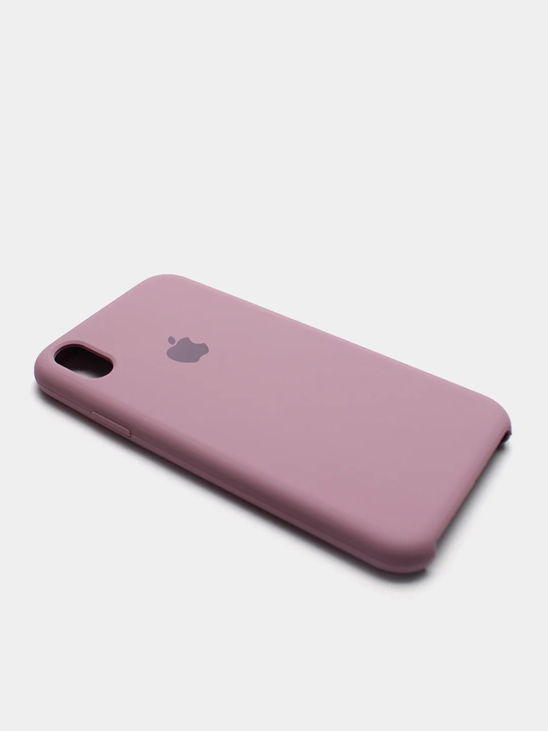 Сиреневый чехол Silicone Case для iPhone XR, с открытым низом