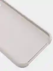 Серебряный чехол Silicone Case для iPhone XR, с открытым низом