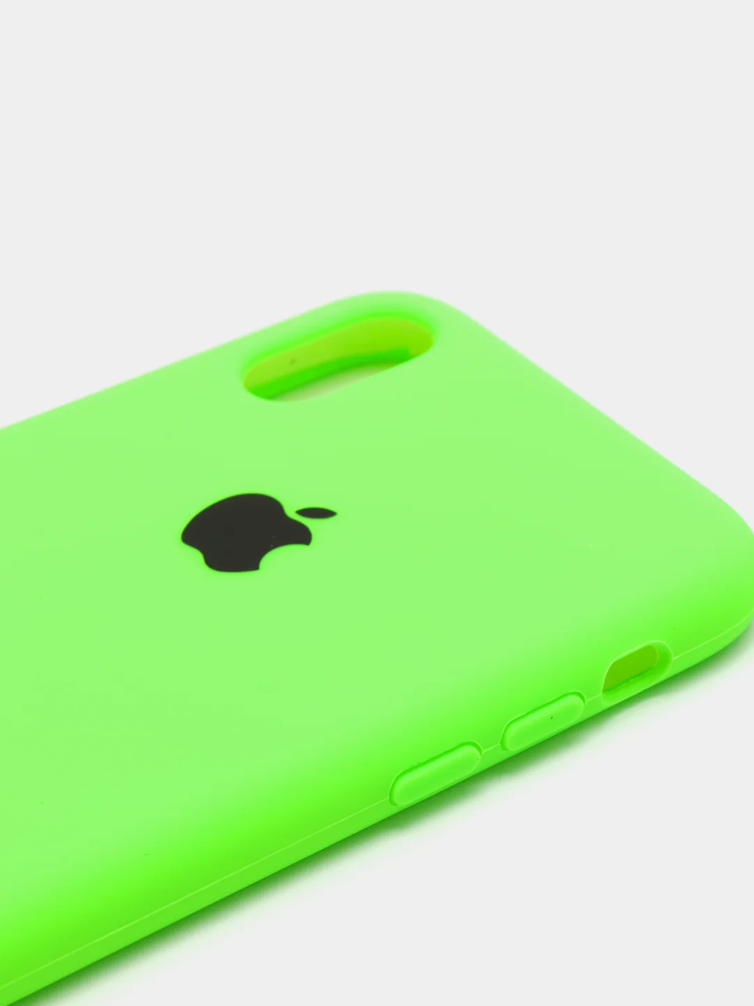 Зелёный хаки чехол Silicone Case для iPhone XR, с открытым низом
